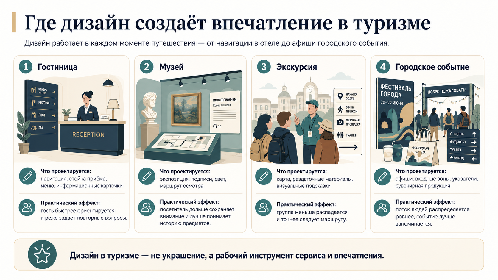 Где дизайн влияет на впечатление путешественника